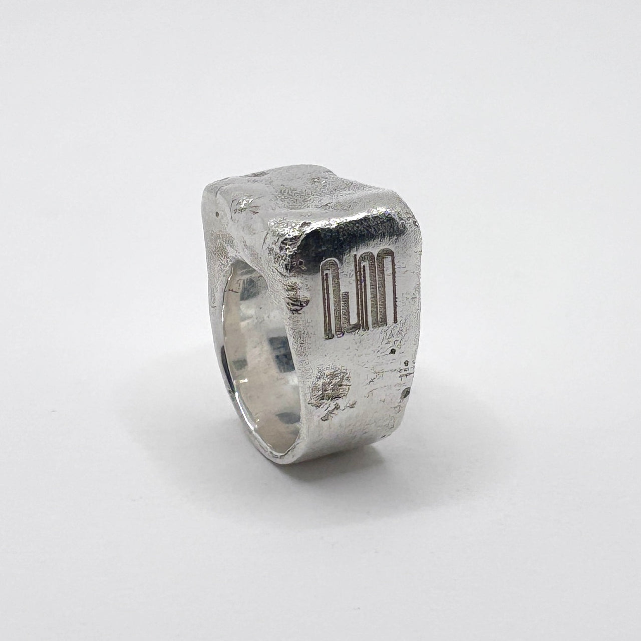 Distressed Logo Brick Ring